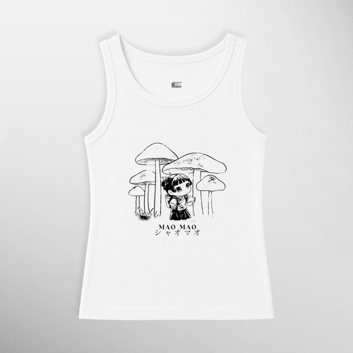 Tank Top Mao Mao III de The Apothecary Diaries, color blanco