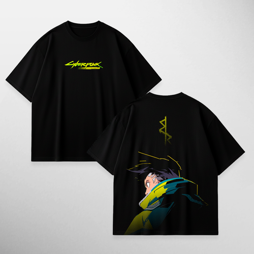 Camiseta David Martinez: Edgerunner II de Cyberpunk: Edgerunners, color negro