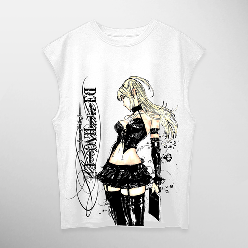 Camiseta manga sisa Misa Amane: The second Kira II, color blanco