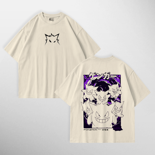 Camiseta Gengar: The Phantom III, color vainilla
