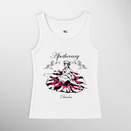 Tank Top Mao Mao II de The Apothecary Diaries, color blanco