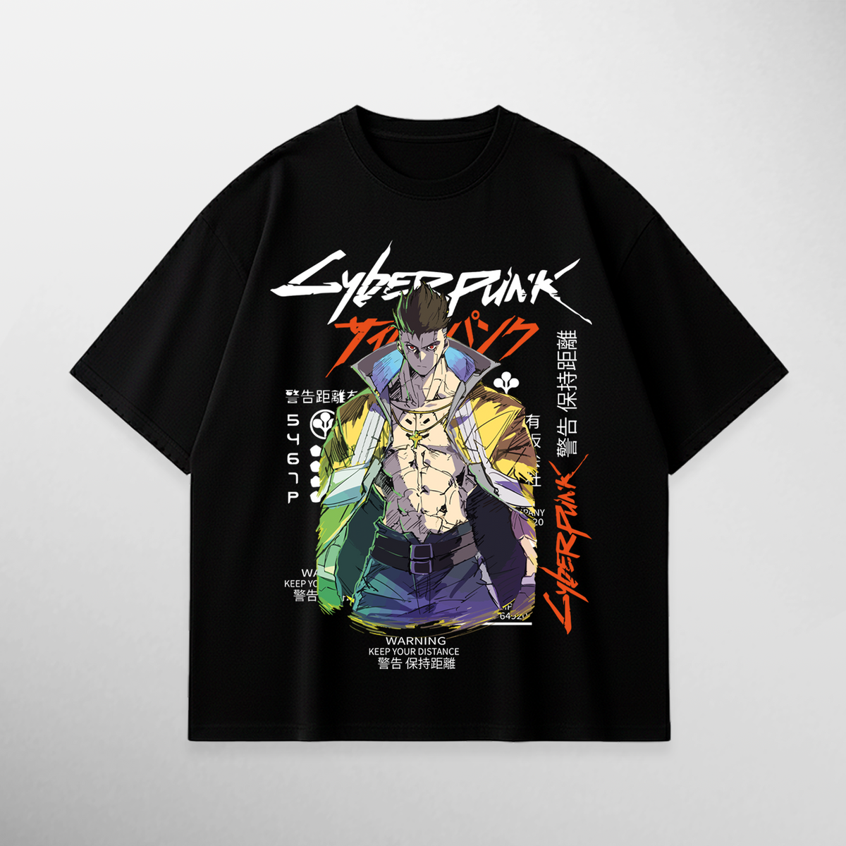 Camiseta David Martinez: Edgerunner de Cyberpunk: Edgerunners, color negro