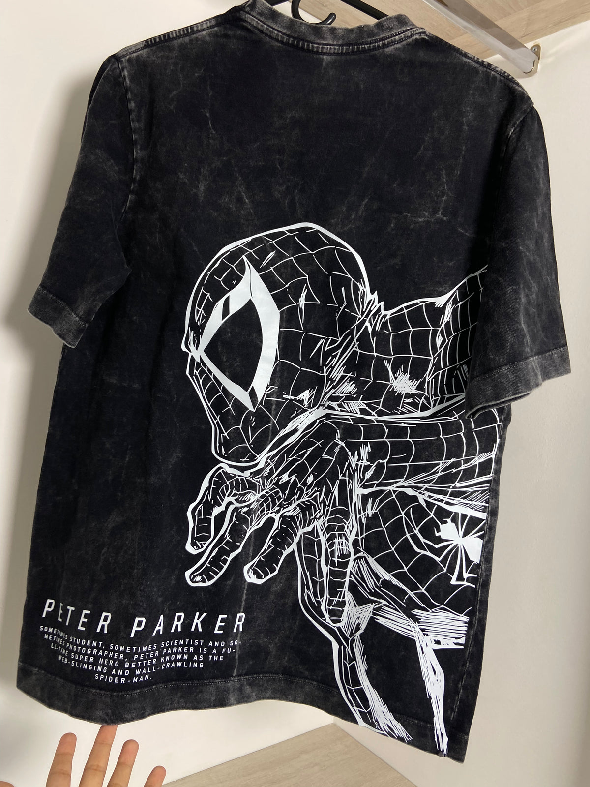 Spiderman acid wash talla M oversized