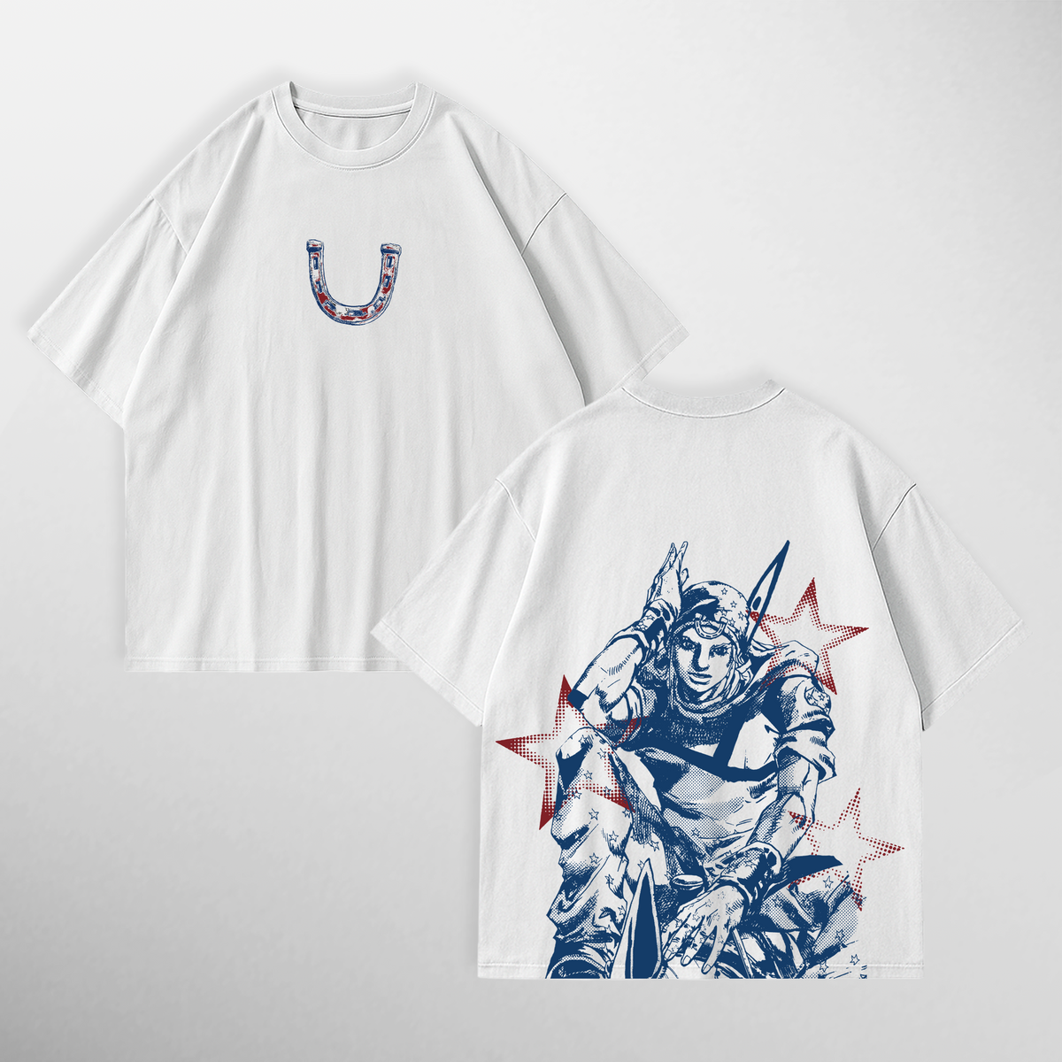 Camiseta Jhonny Joestar: Tusk Act 2 de JoJo's Bizarre Adventure, color blanco