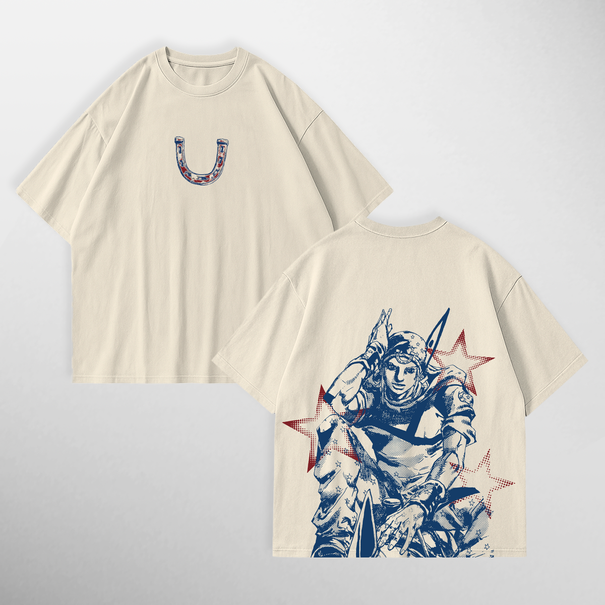 Camiseta Jhonny Joestar: Tusk Act 2 de JoJo's Bizarre Adventure, color vainilla