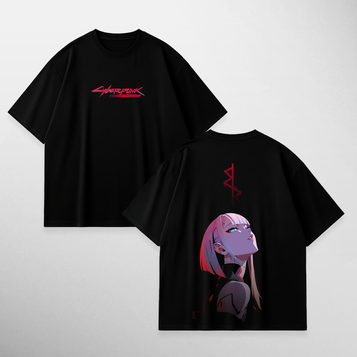 Camiseta Lucy: Netrunner II de Cyberpunk: Edgerunners, color negro