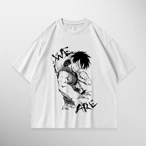 Camiseta Luffy: We Are! de One Piece, color blanco