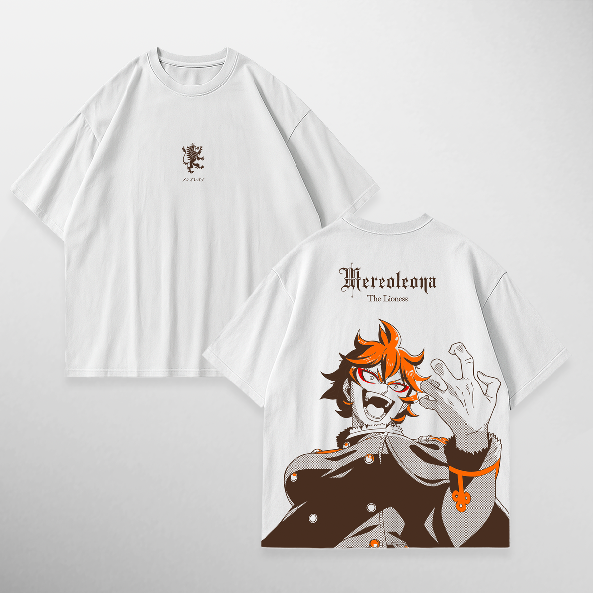 Camiseta Mereoleona: The Lioness de Black Clover, color blanco