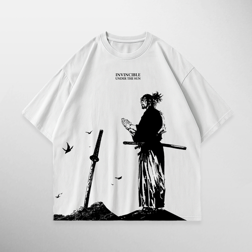 Camiseta Musashi: Invincible under the sun de Vagabond, color blanco