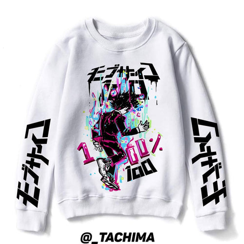 Camiseta Mob Psycho: 100%, color vainilla