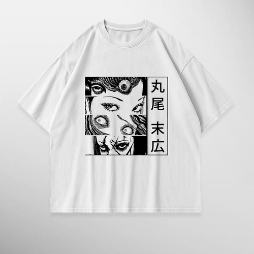 Camiseta Junji Ito: Uzumaki, color blanco