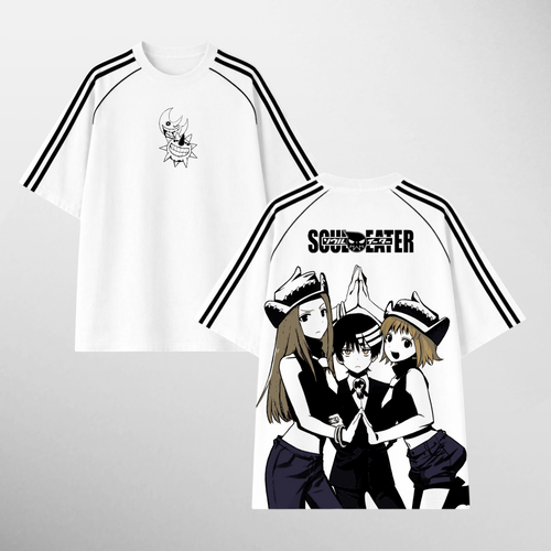 Camiseta Weapon Meister: Death the Kid de Soul Eater, color blanco