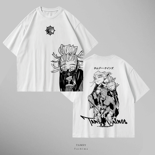 Camiseta Tamsy Caines: The Angel de Gachiakuta, color blanco