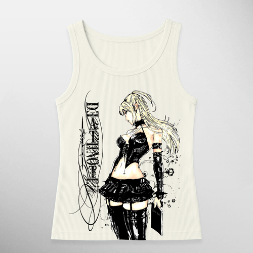 Camiseta manga sisa Misa Amane: The second Kira II, color marfil